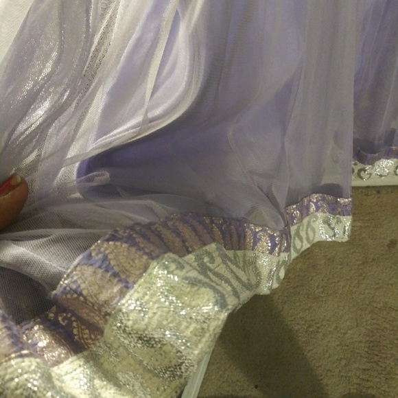 Authentic Indian - purple evening gown - Picture 3 of 5